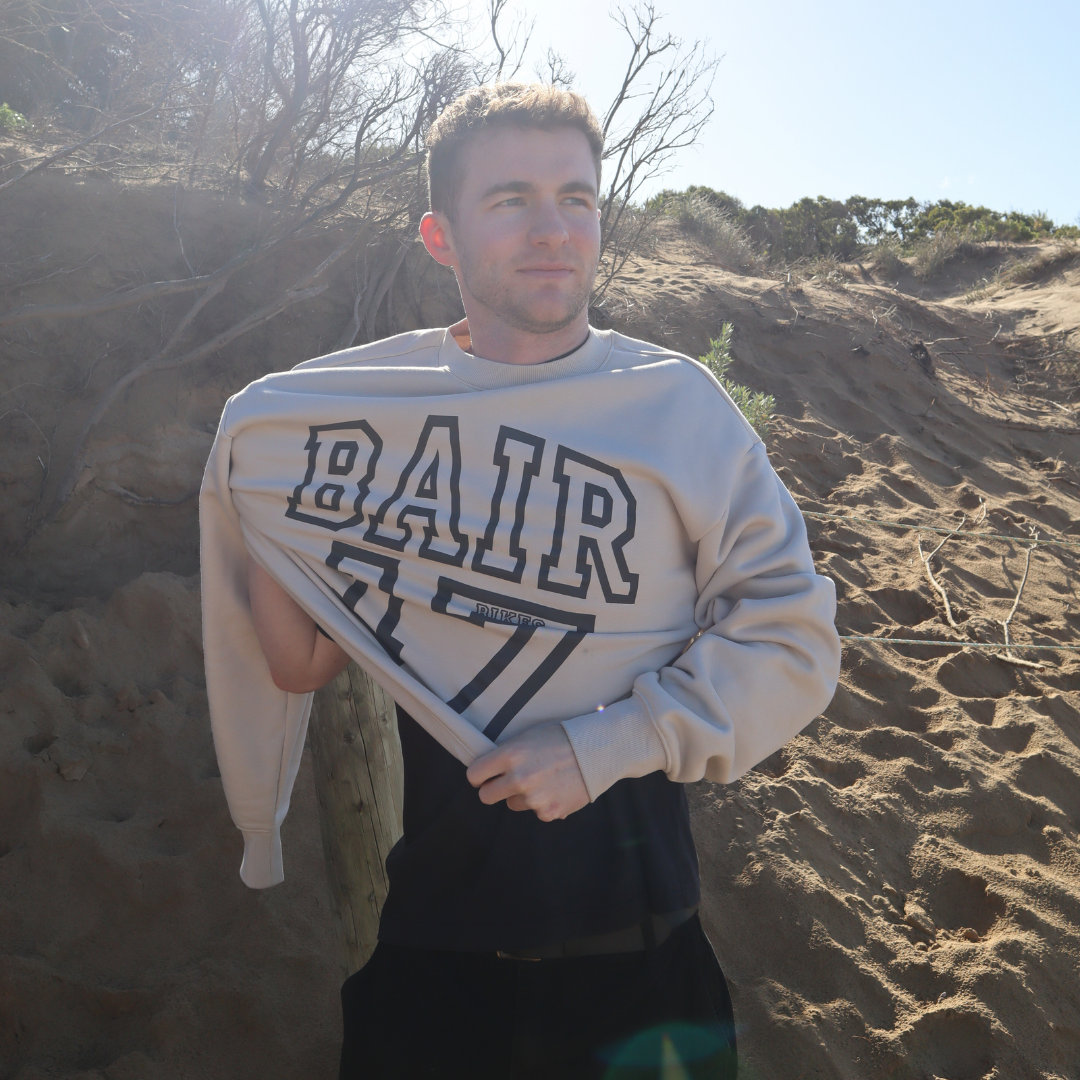 Bair Bikes Varsity Crew โ Bone | Bair Bikes